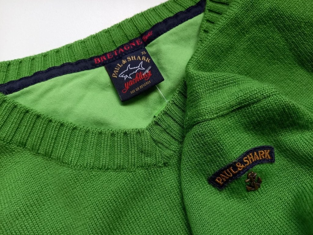 PAUL & SHARK pracht appel groene trui, maat XL, Maat 52/54 (L), Verzenden, Zo goed als nieuw, Paul & Shark