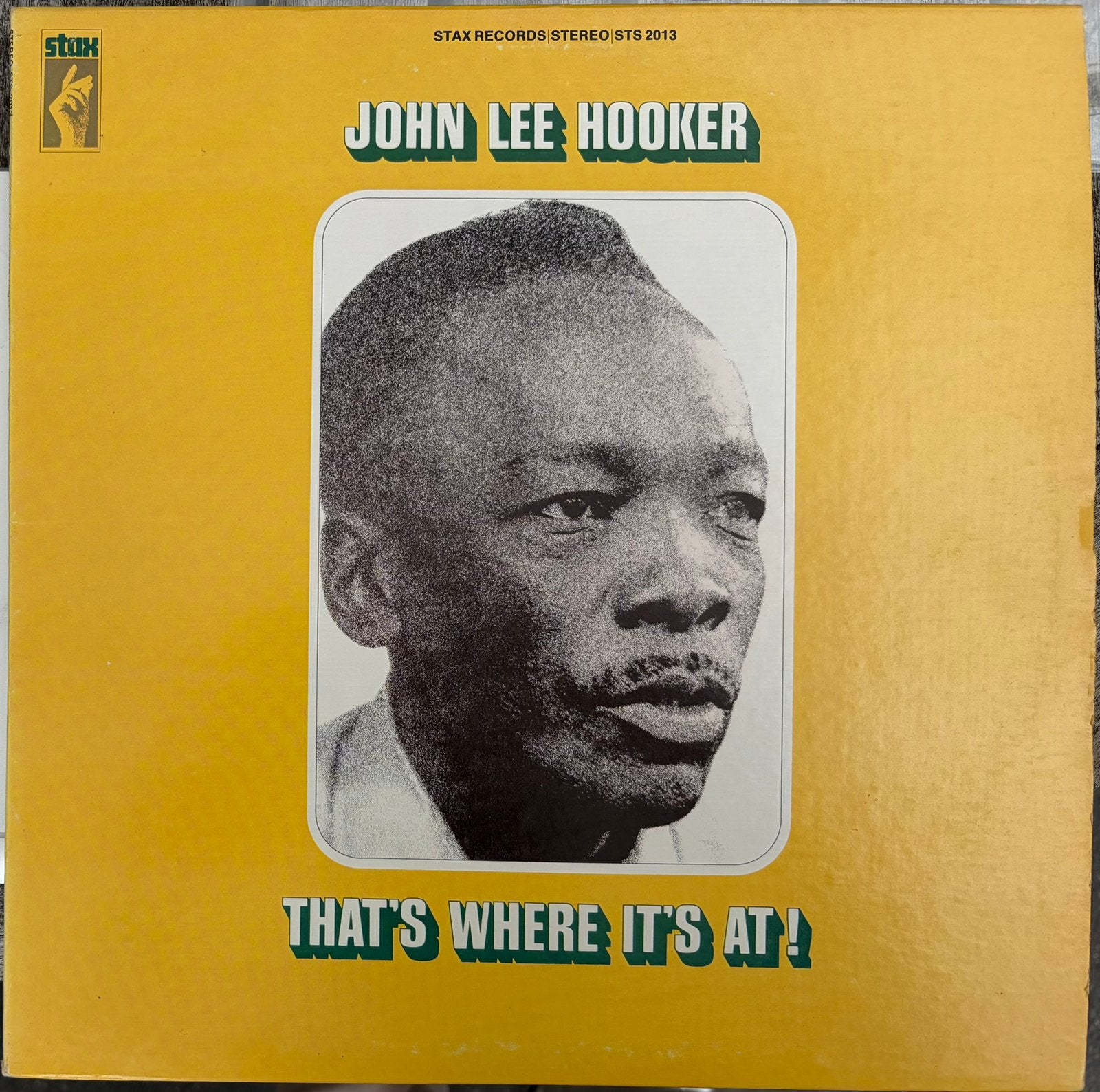 LP John Lee Hooker - That’s Where It’s At (1969 Stax), Cd's en Dvd's, Vinyl | Jazz en Blues, LP, Ophalen of Verzenden, 12 inch