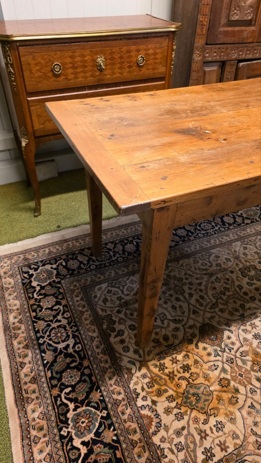 Antieke Frans grenen boeren eettafel, Antiek en Kunst, Ophalen