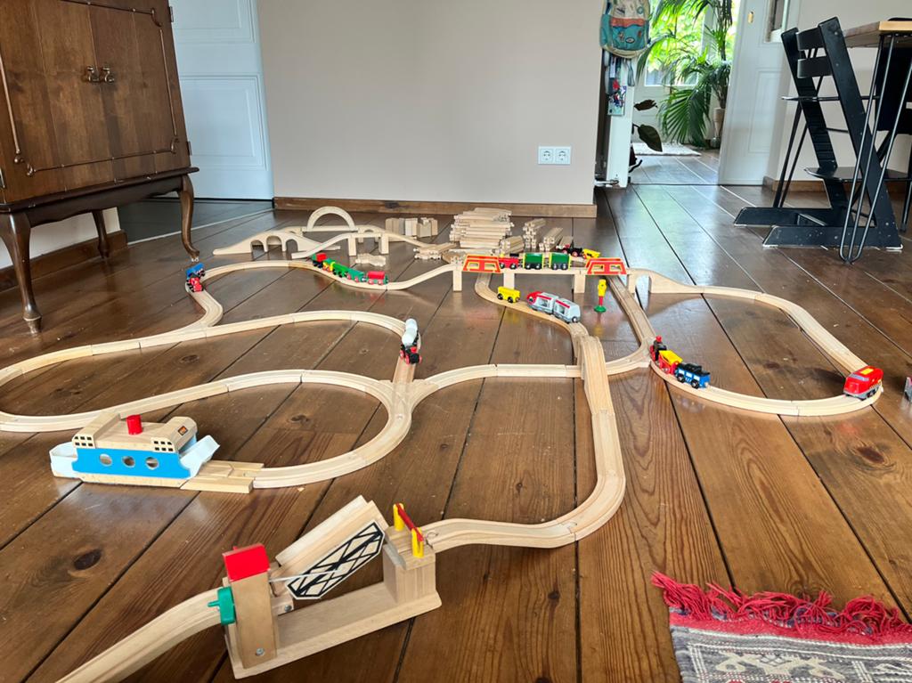 Grote brio treinbaan set, Kinderen en Baby's, Speelgoed | Houten speelgoed, Ophalen, Gebruikt