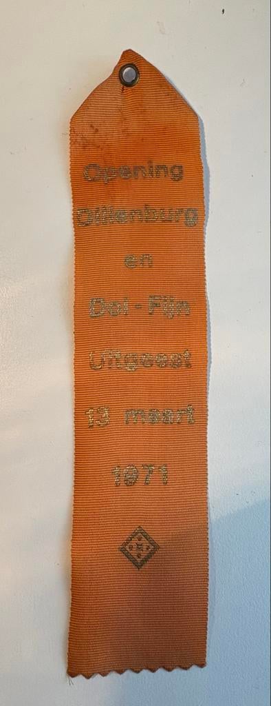 Vaantje opening Dillenburgschool 1971 Uitgeest, Ophalen of Verzenden, Gebruikt