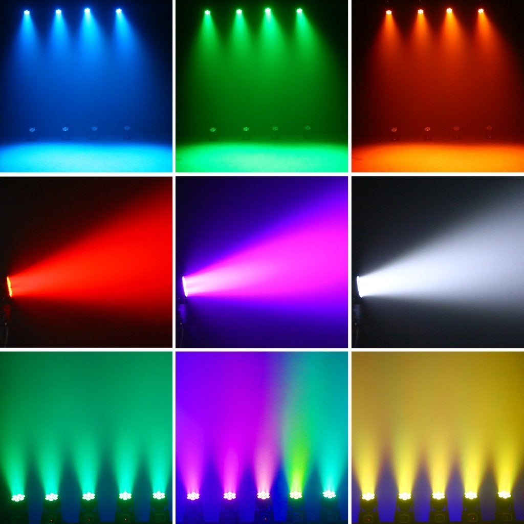 DJLicht Mini Led Movinghead 7x10 watt RGBW, Geluidgestuurd, ., Nieuw, Ophalen of Verzenden