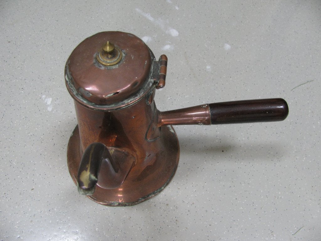 antiek koffiekannetje, Ophalen