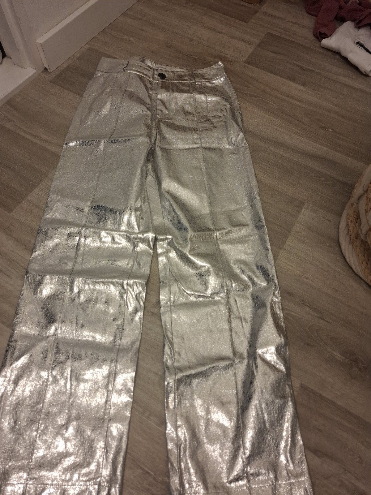 Ambika zilveren broek maat M, Kleding | Dames, Maat 38/40 (M), Ophalen of Verzenden, Ambika, Gedragen