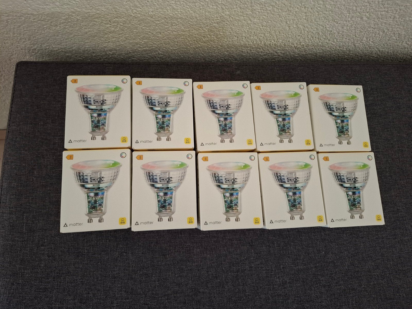 10x IKEA KAJPLATS GU10 Smart LED Lampen - Nieuw, Led-lamp, Instelbaar wit, GU10, Nieuw