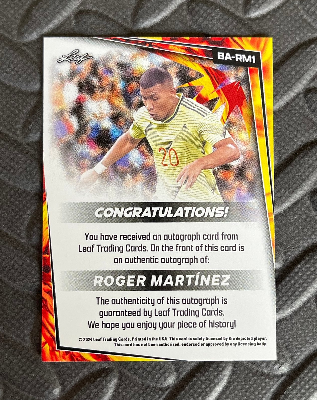 Roger Martínez Leaf 2024 Autograph Kaart BA-RM1, Verzamelen, Ophalen of Verzenden, Nieuw, Buitenlandse clubs, Poster, Plaatje of Sticker