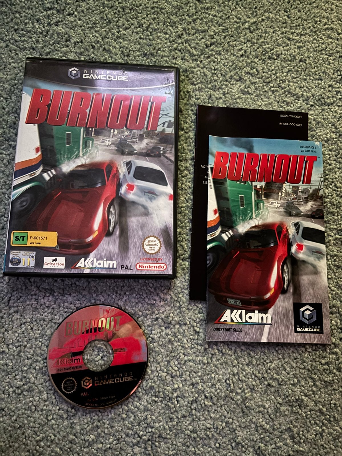 Burnout - Nintendo GameCube (PAL) - Compleet met boekje, Nintendo, 1 speler, _, Ophalen of Verzenden