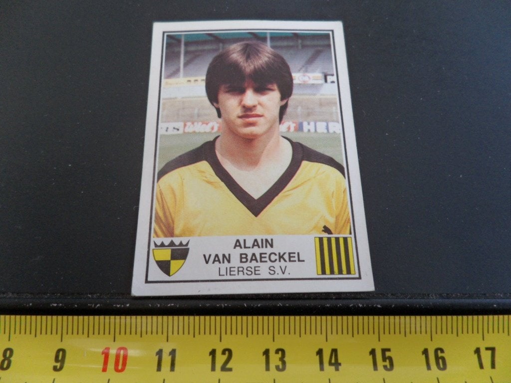 sticker panini football 82 #202 alain van baeckel lierse sv, Ophalen of Verzenden, Zo goed als nieuw