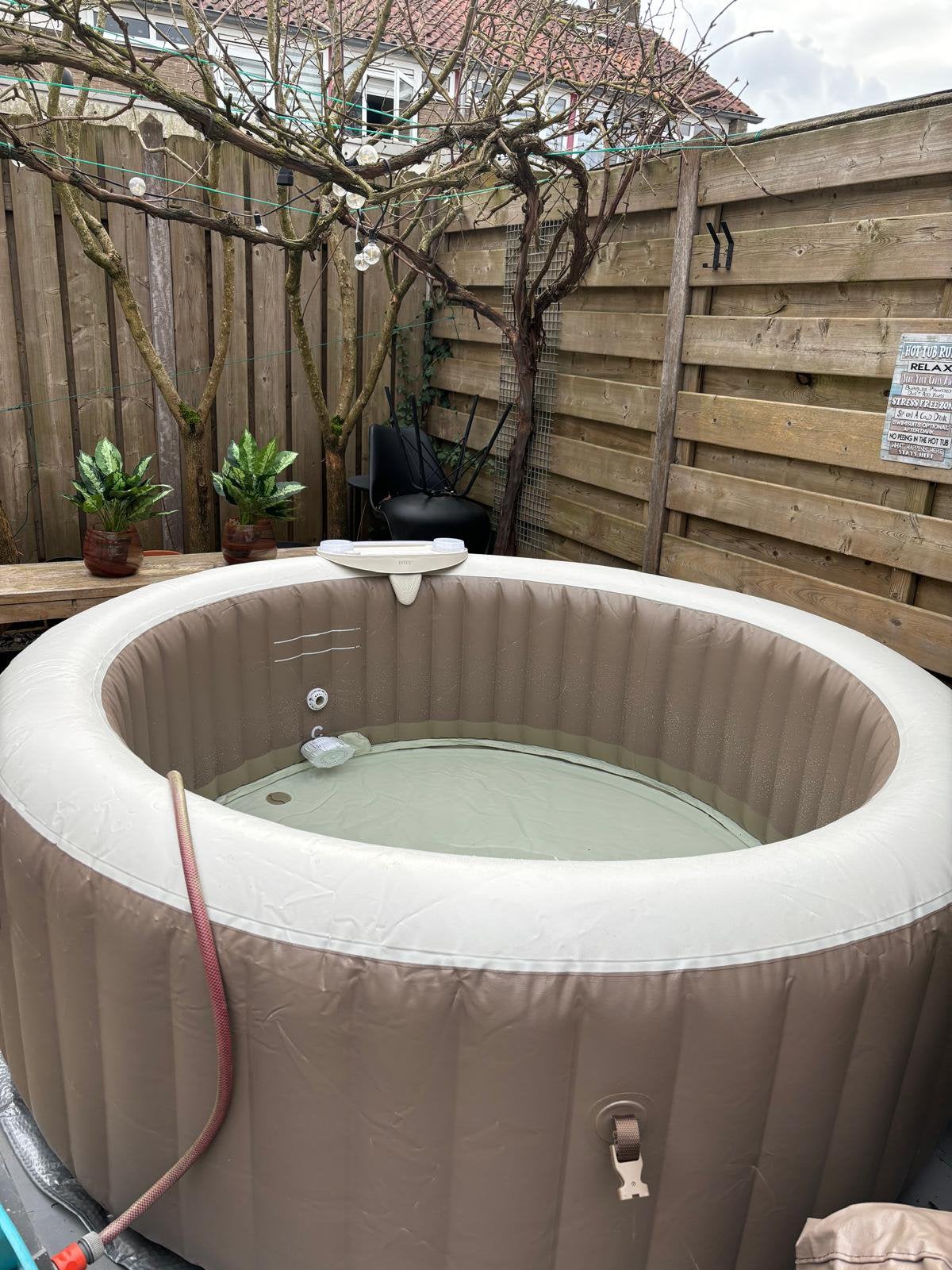 Intex PureSpa Opblaasjacuzzi – Super Complete Set, Ophalen, Gebruikt, Filter, Opblaasbaar