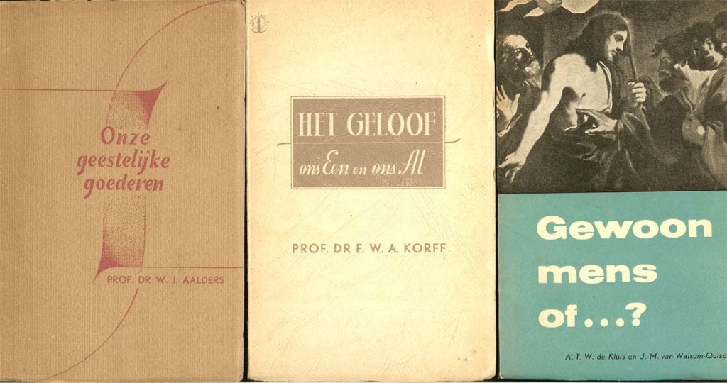 Brandende kaarsen - 3x religieuze geschriften. Nr 97 Gewoon, Ophalen of Verzenden, Gelezen