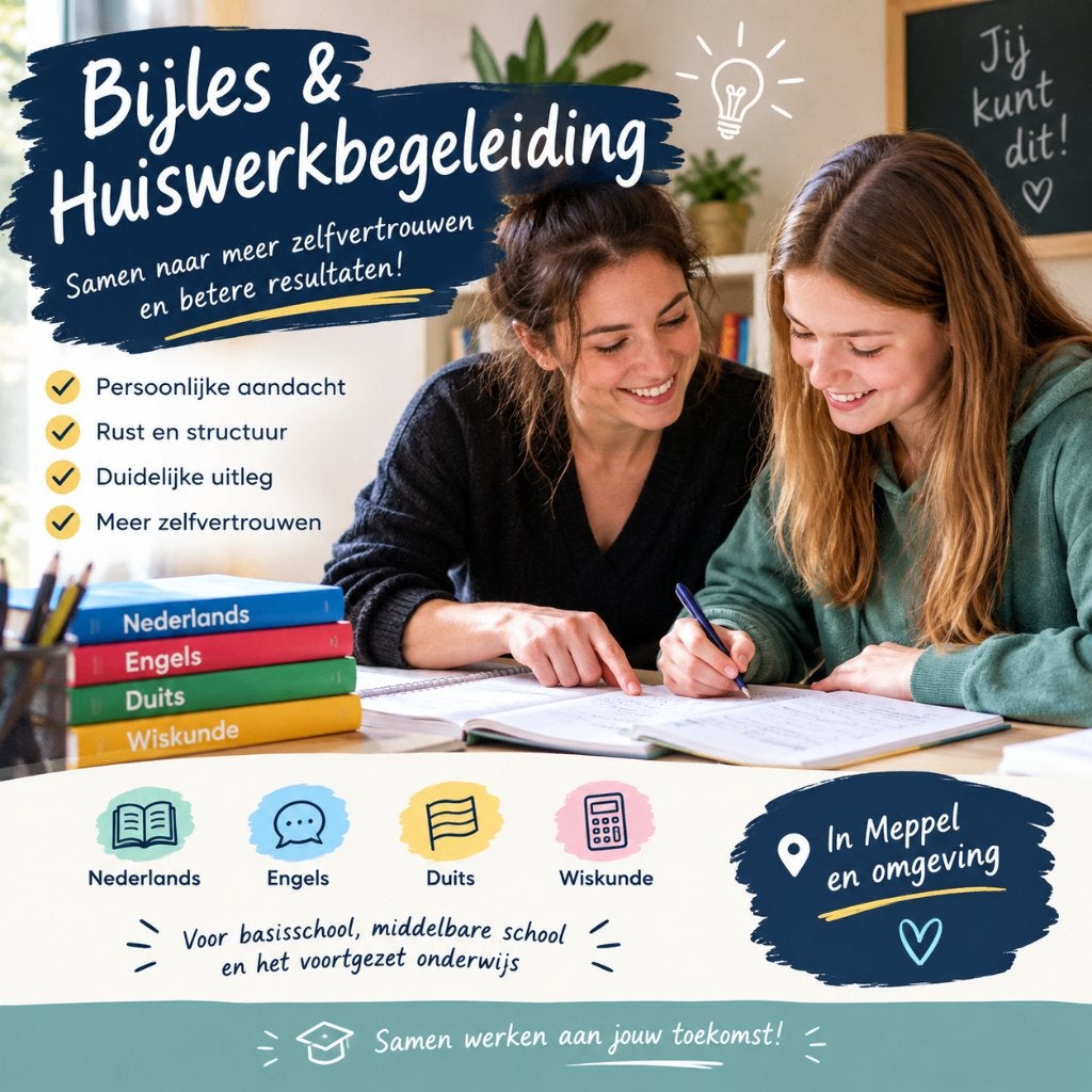 Bijles en huiswerkbegeleiding Meppel, Diensten en Vakmensen, Huiswerkbegeleiding