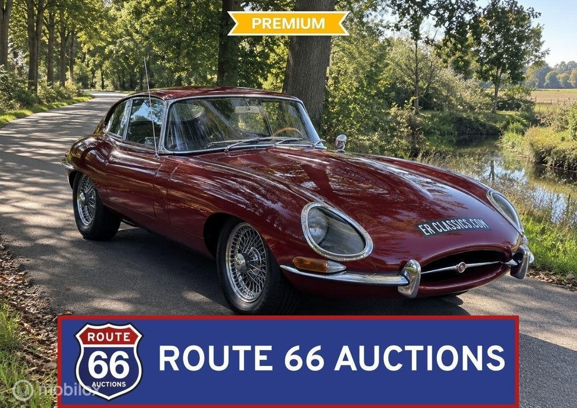 Jaguar E-Type Series 1 | 1967 | Route 66 Auctions, Overige carrosserieën, Zwart, Bedrijf, Handgeschakeld