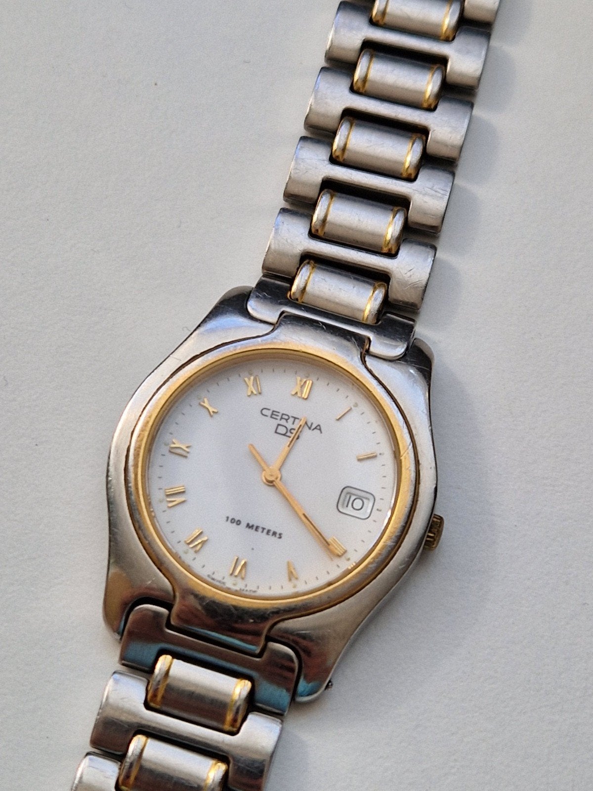 certina ds quartz horloge, Overige merken, Staal, Gebruikt, Staal
