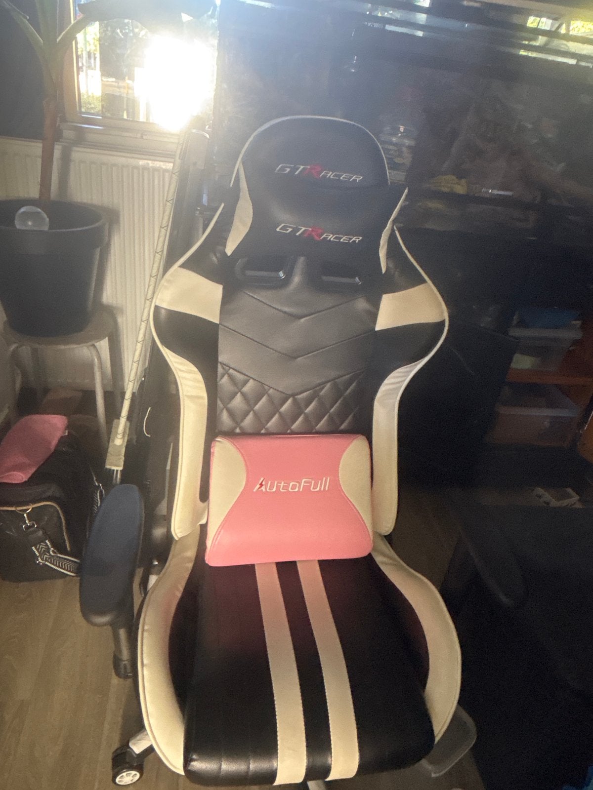 GT Racer Gaming Stoel, Ophalen, Gebruikt, Zwart, Gaming bureaustoel