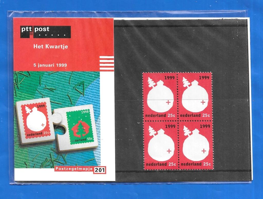 Postzegelmapje 201 Het Kwartje - 1999, Verzenden, Na 1940, Postfris
