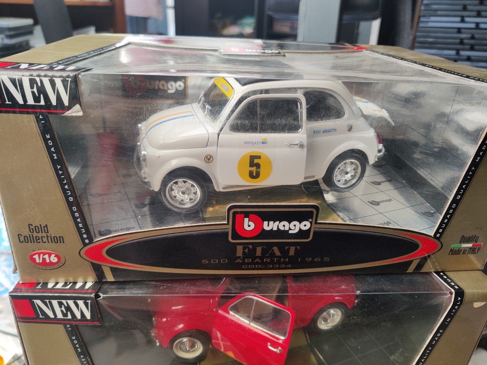 4 x fiat 500 bburago, Verzenden, Bburago