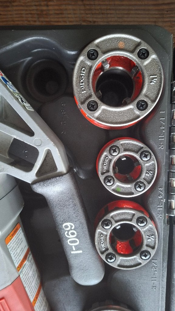 Ridgid 690-1 draadsnijtang draadsnijmachine draadsnijder., ,, Ophalen of Verzenden, Zo goed als nieuw, ,