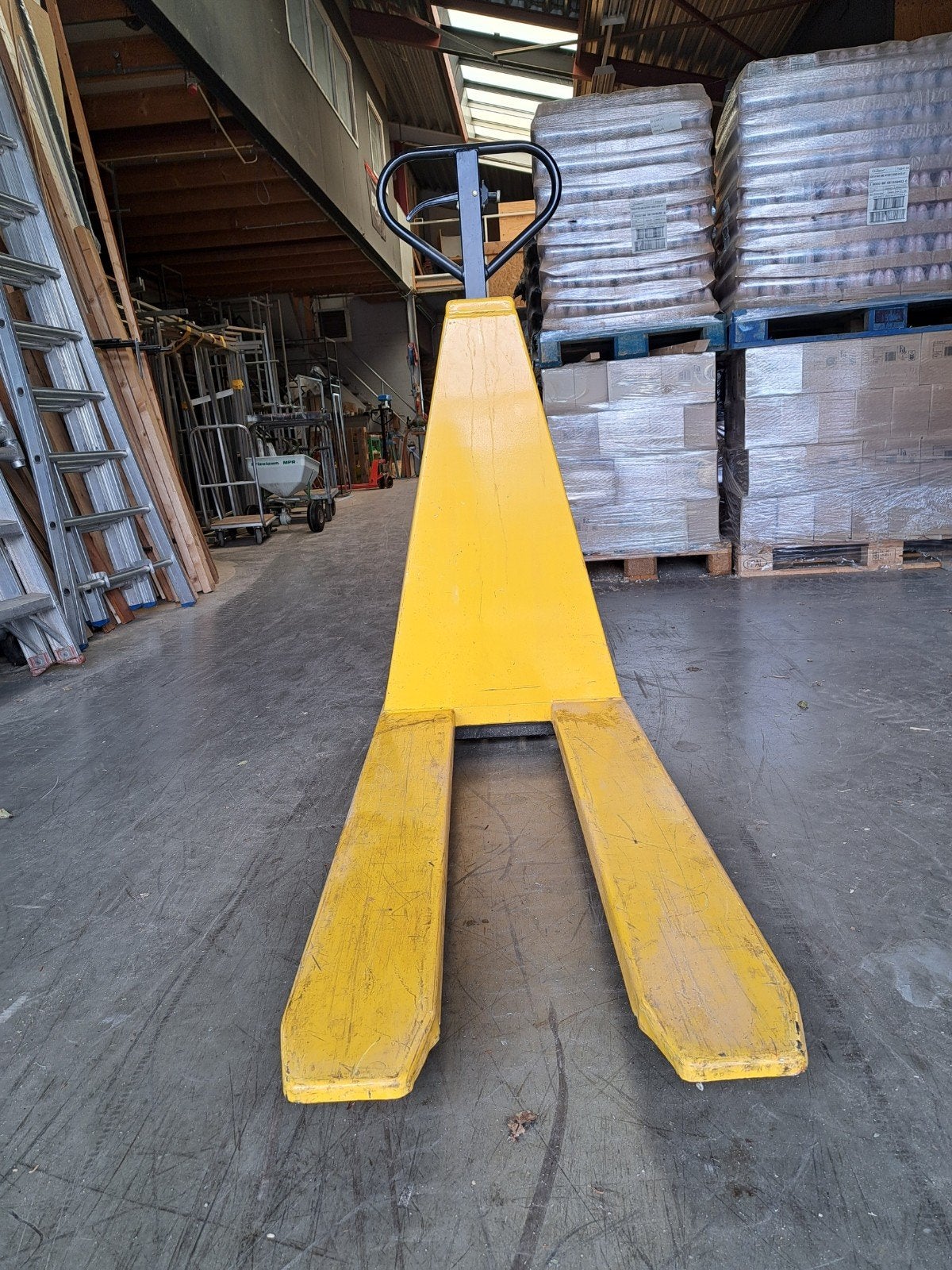 Palletwagen / Handpompwagen 1000kg hefvermogen, Ophalen of Verzenden, Gebruikt