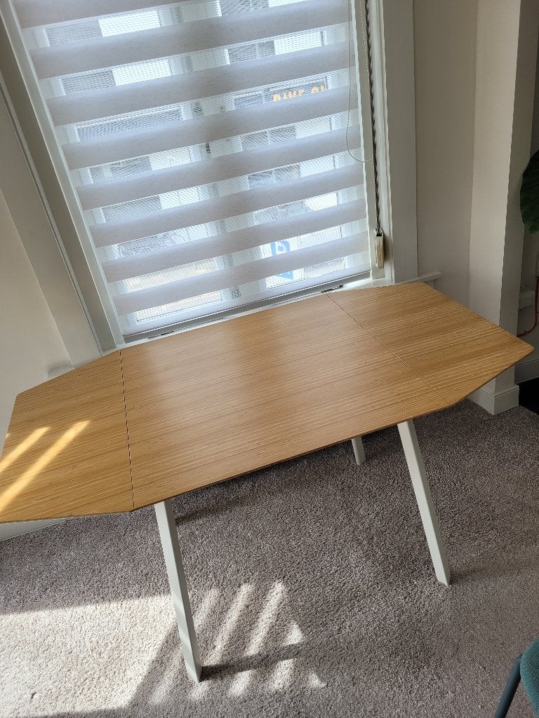 Uitklapbare tafel, Ophalen, 100 tot 150 cm, 50 tot 100 cm, Zo goed als nieuw