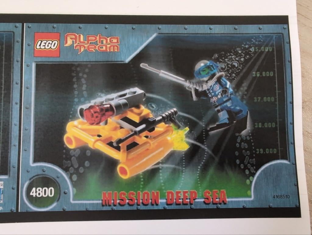 4800 LEGO Alpha Team Mission Deep Sea AT Jet Sub, Overige thema's, Lego, Compleet, Ophalen of Verzenden