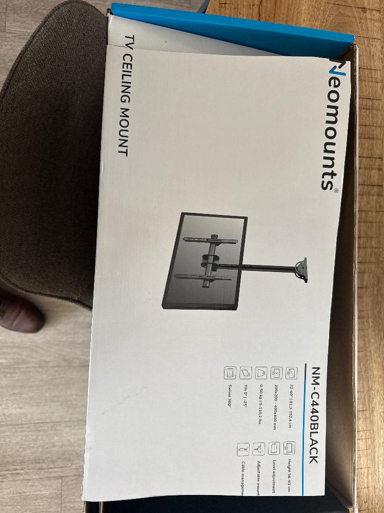 Tv steun plafond, Ophalen, Nieuw
