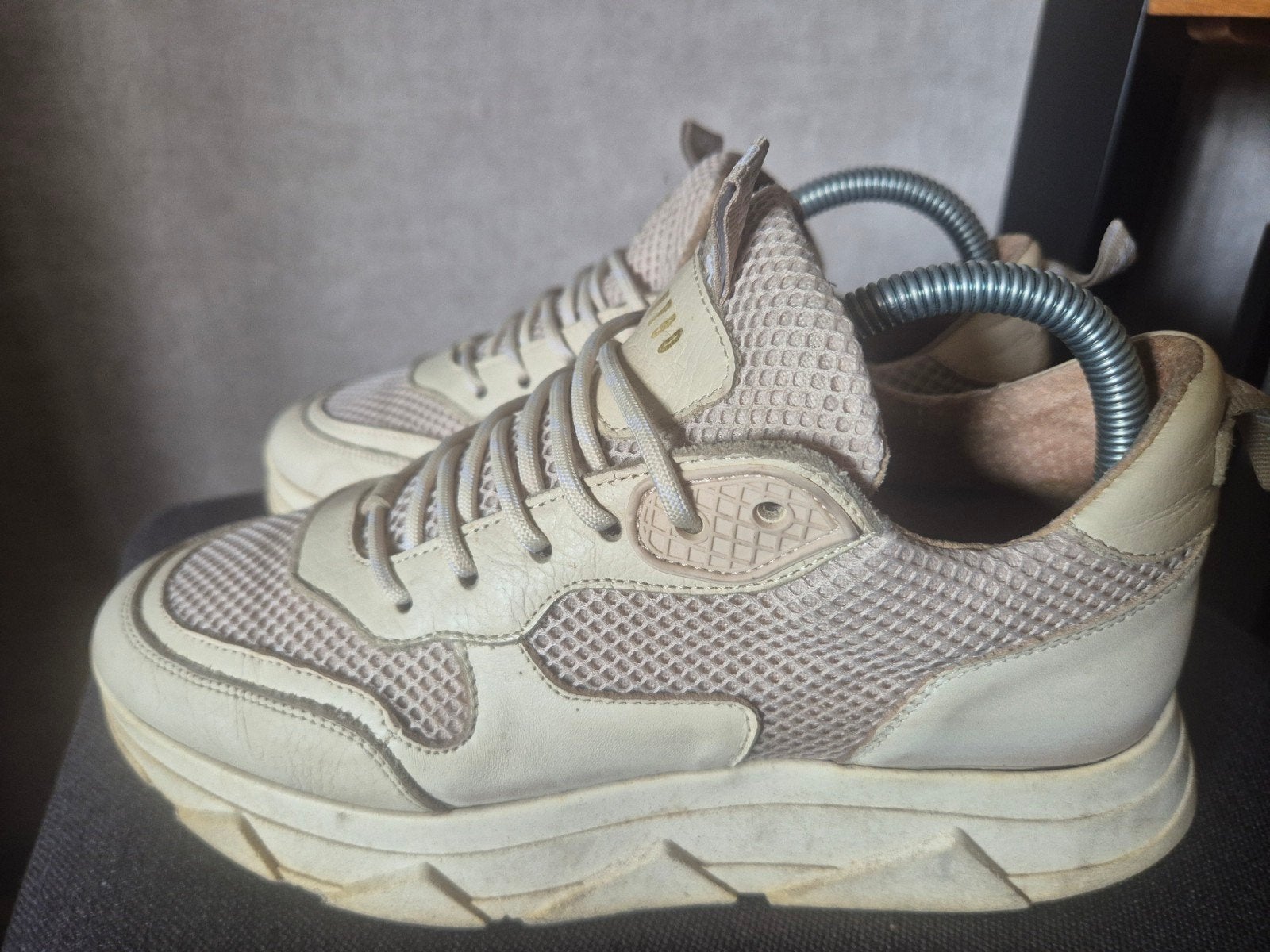 Steve Madden Sneakers Maat 39 - Beige, Beige, Steve Madden, Ophalen of Verzenden, Sneakers of Gympen
