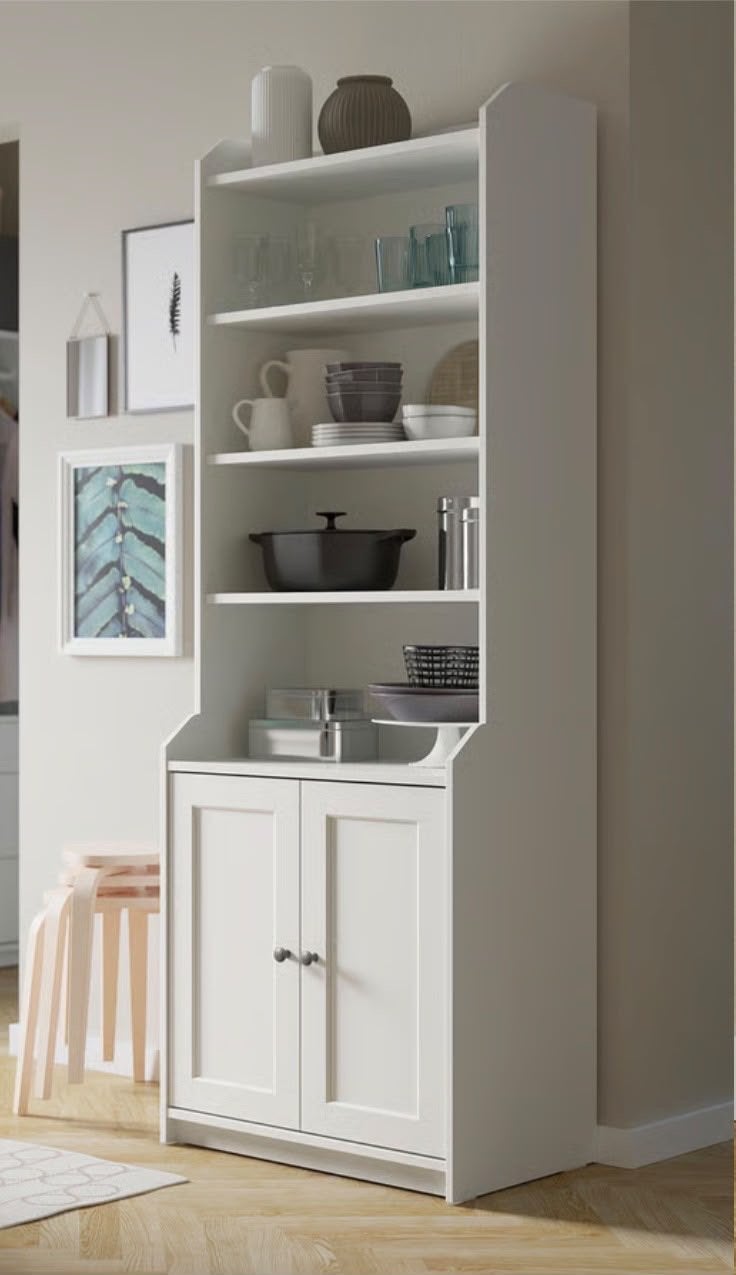IKEA Buffetkast met open schappen en deuren, Ophalen, 50 tot 100 cm, Zo goed als nieuw, 150 tot 200 cm