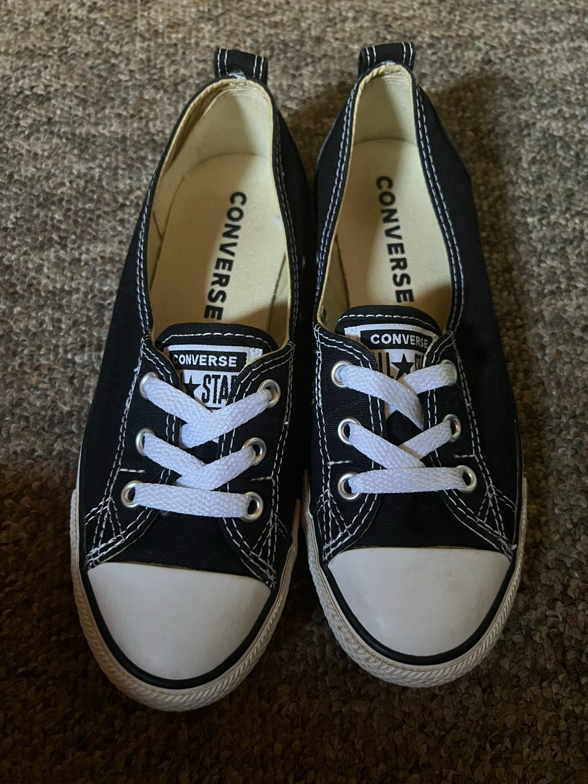 Zwarte Converse All Star Ballerina's - Maat 36, Ophalen of Verzenden, Nieuw, Zwart, Ballerina's