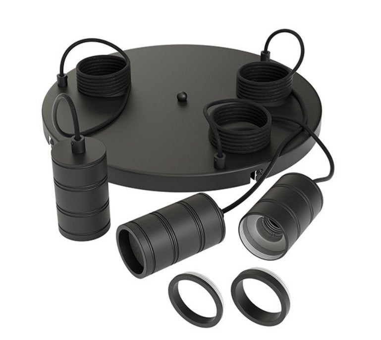 Calex 3-lichts hanglamp zwart, Ophalen