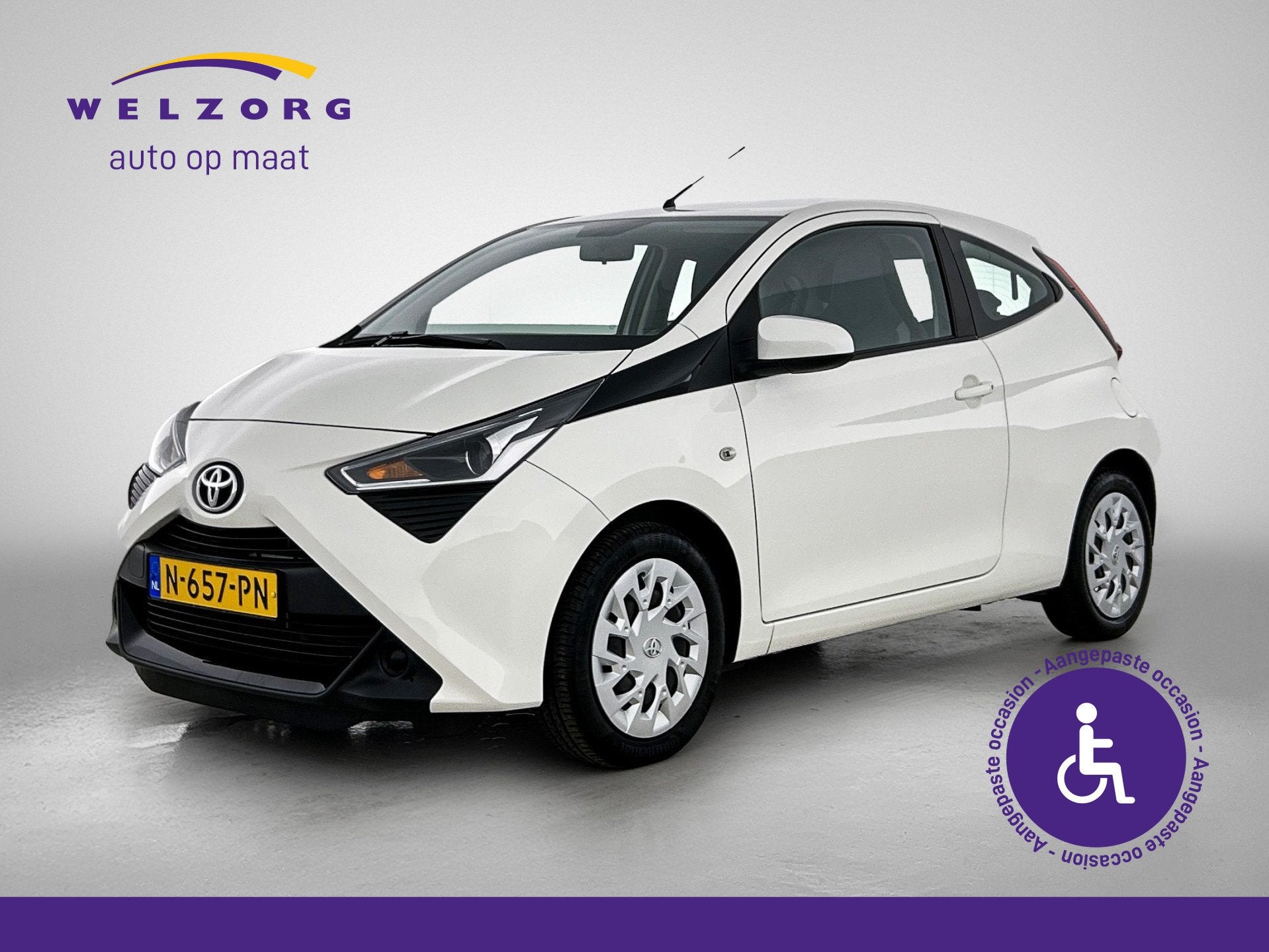 Toyota Aygo 1.0 VVT-i x-play Direct leverbaar! (bj 2021), Auto's, 12 maanden, Stof, Gebruikt, 4 stoelen