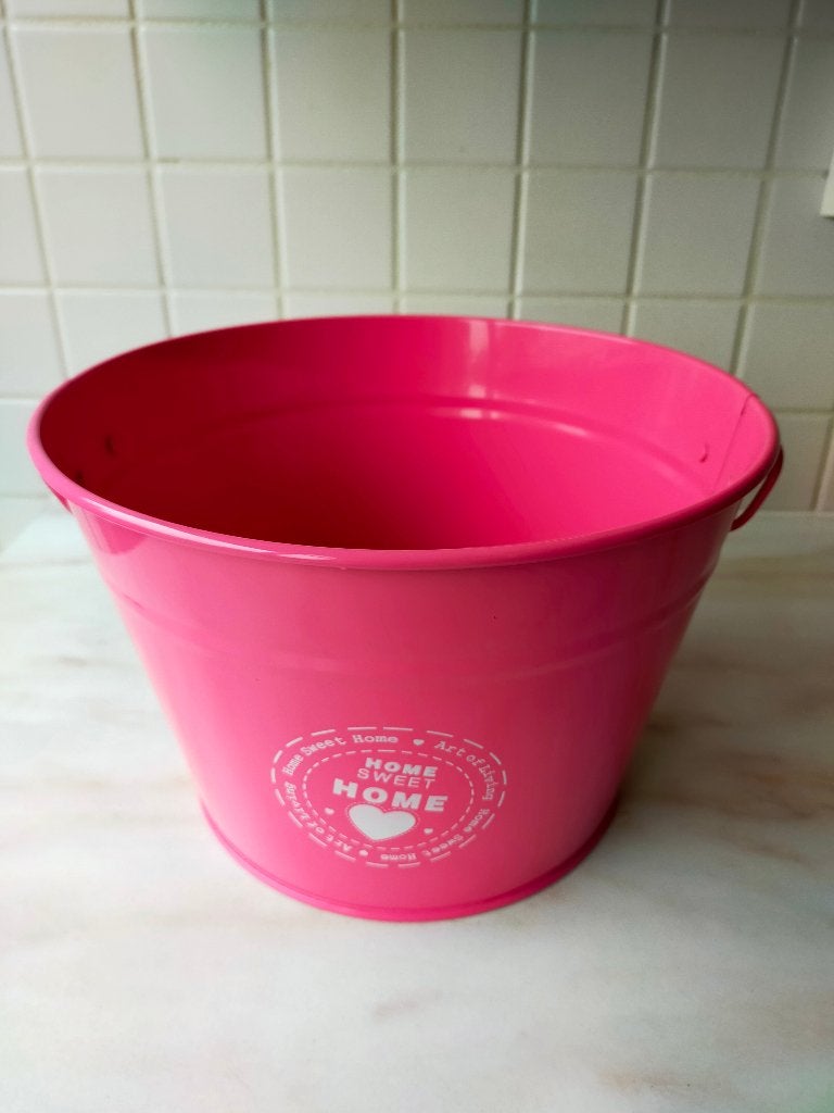 Zinken Emmer Rose, Tuin en Terras, Gebruikt, Rond, Minder dan 40 cm, Balkon