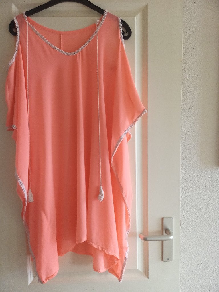 TUNIEK ORANJE XL, Kleding | Dames, Ophalen of Verzenden, Zo goed als nieuw, Maat 46/48 (XL) of groter, Oranje