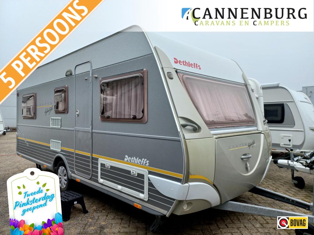 Dethleffs Camper Lifestyle 510 TK Unico Verona + voorwand, Caravans en Kamperen, Caravans, Schokbreker, Bedrijf, Treinzit, Dethleffs