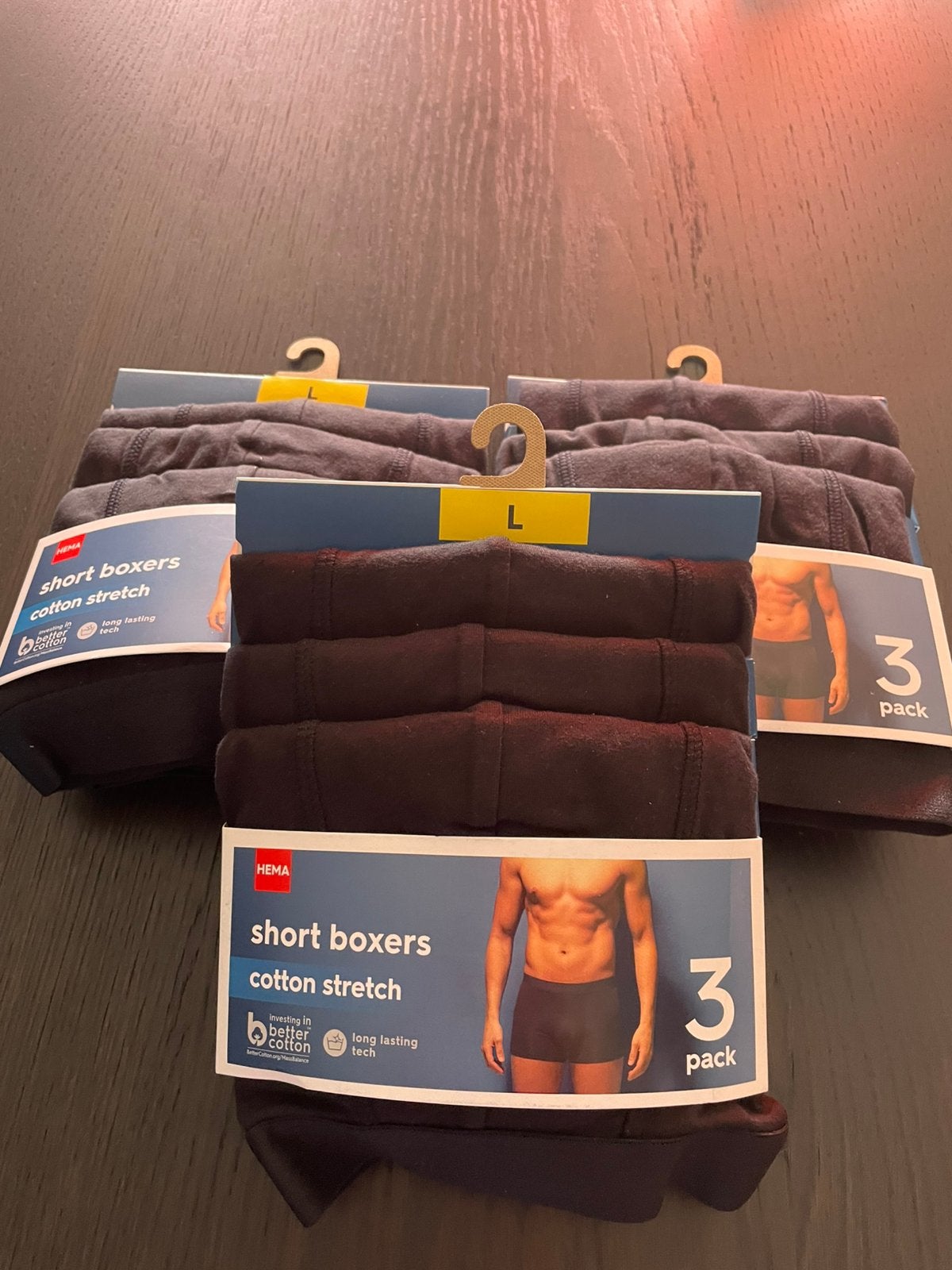 Heren boxer shorts ,, Verzenden, Nieuw, Maat 52/54 (L), Zwart