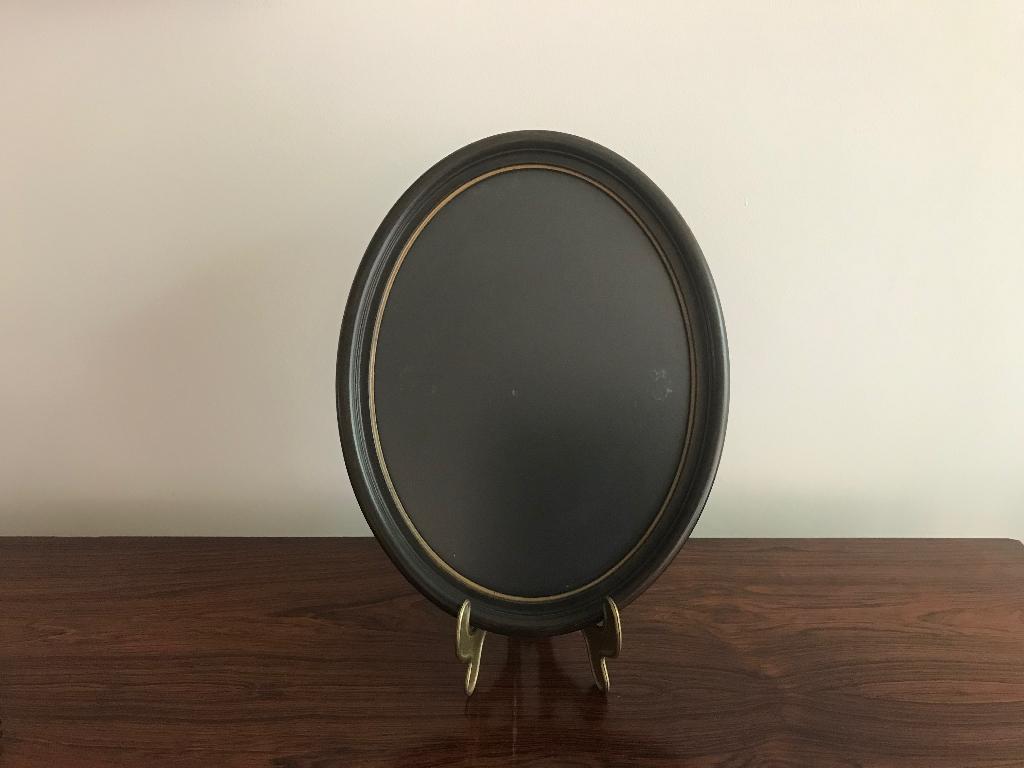 Lijst kader ovaal bruin goud met glas, Ophalen of Verzenden