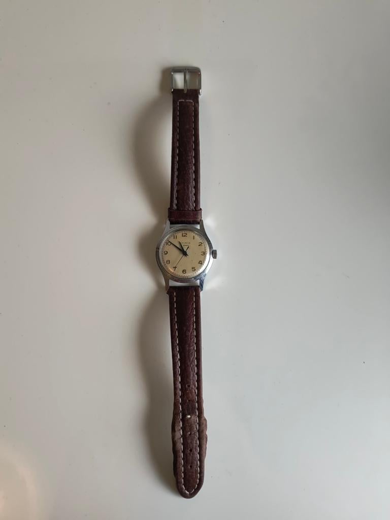 Sekonda 17 jewels opwindhorloge, Overige merken, Staal, Met bandje, Polshorloge