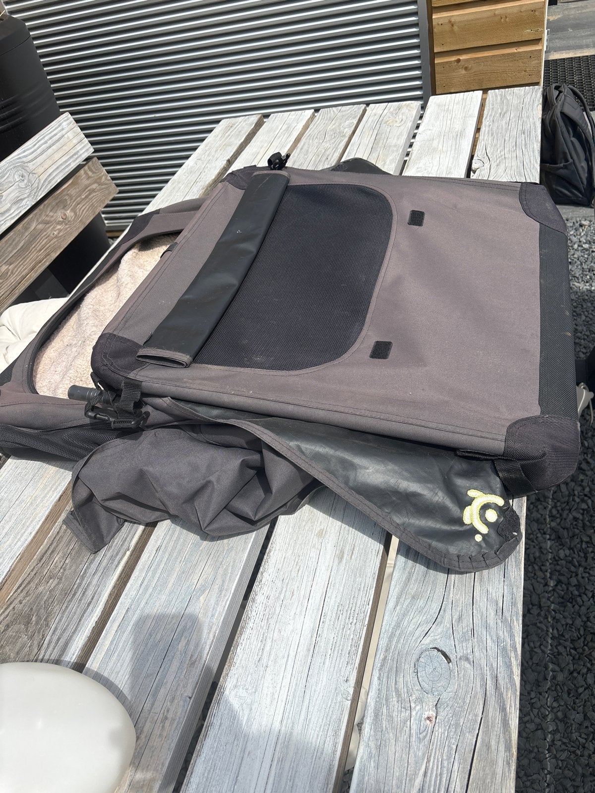 Opvouwbare reis bench, Dieren en Toebehoren, Hondenbenches, Ophalen, Gebruikt