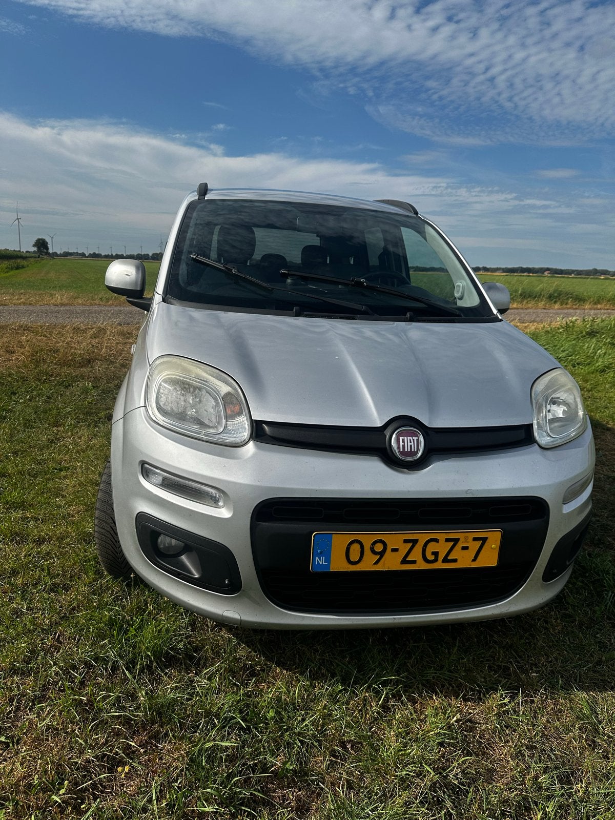 Fiat Panda Twinair 85 2012 Grijs, Auto's, Fiat, Particulier, Panda, ABS, Airconditioning, Centrale vergrendeling, Elektrische ramen