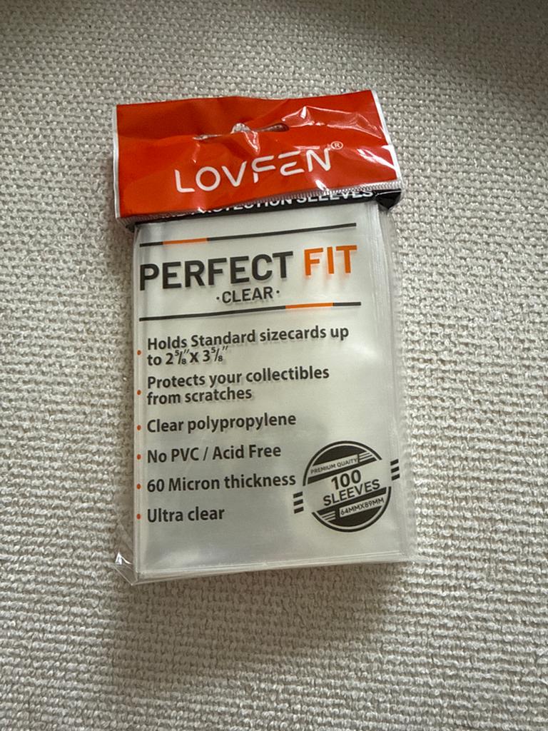LOVFEN Perfect Fit Clear Card Sleeves 100 stuks, Ophalen of Verzenden, Zo goed als nieuw, Sleeves of Kaarthoesjes