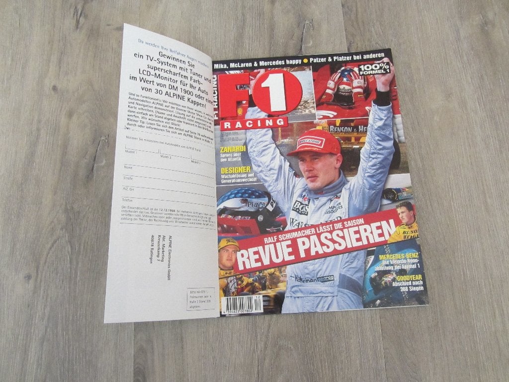 F1 Racing 1998, Ophalen of Verzenden, Zo goed als nieuw, Sport en Vrije tijd