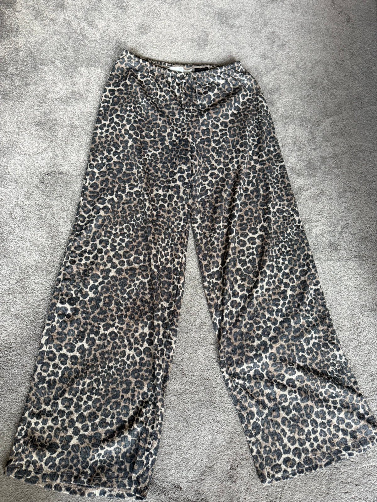 Broek palazzo panterprint mt 158 GRATIS, Ophalen of Verzenden, Zo goed als nieuw, Meisje, Broek