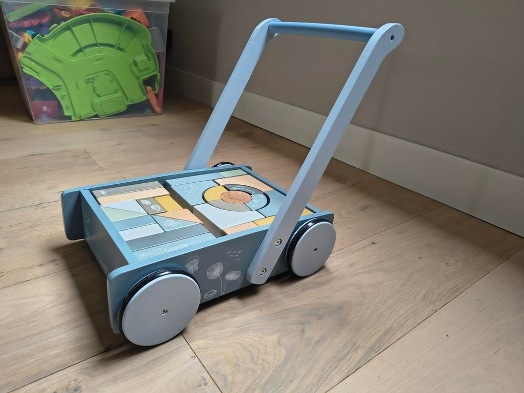 Little Dutch Loopwagen met blokken - Oceaan thema, Ophalen, Gebruikt, Jongen