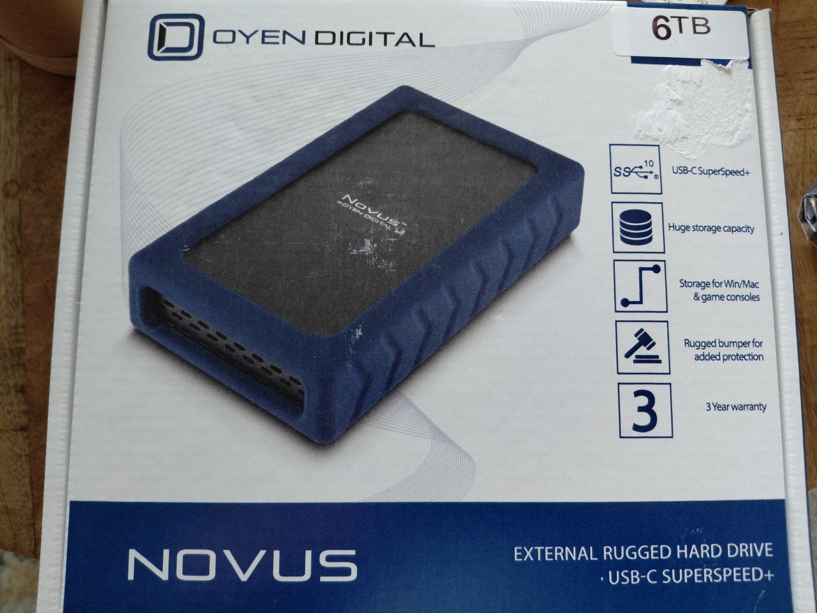 Oyen Digital Novus Externe Harde Schijf 6TB USB-C, Computers en Software, Harde schijven, Ophalen of Verzenden, Nieuw, Desktop