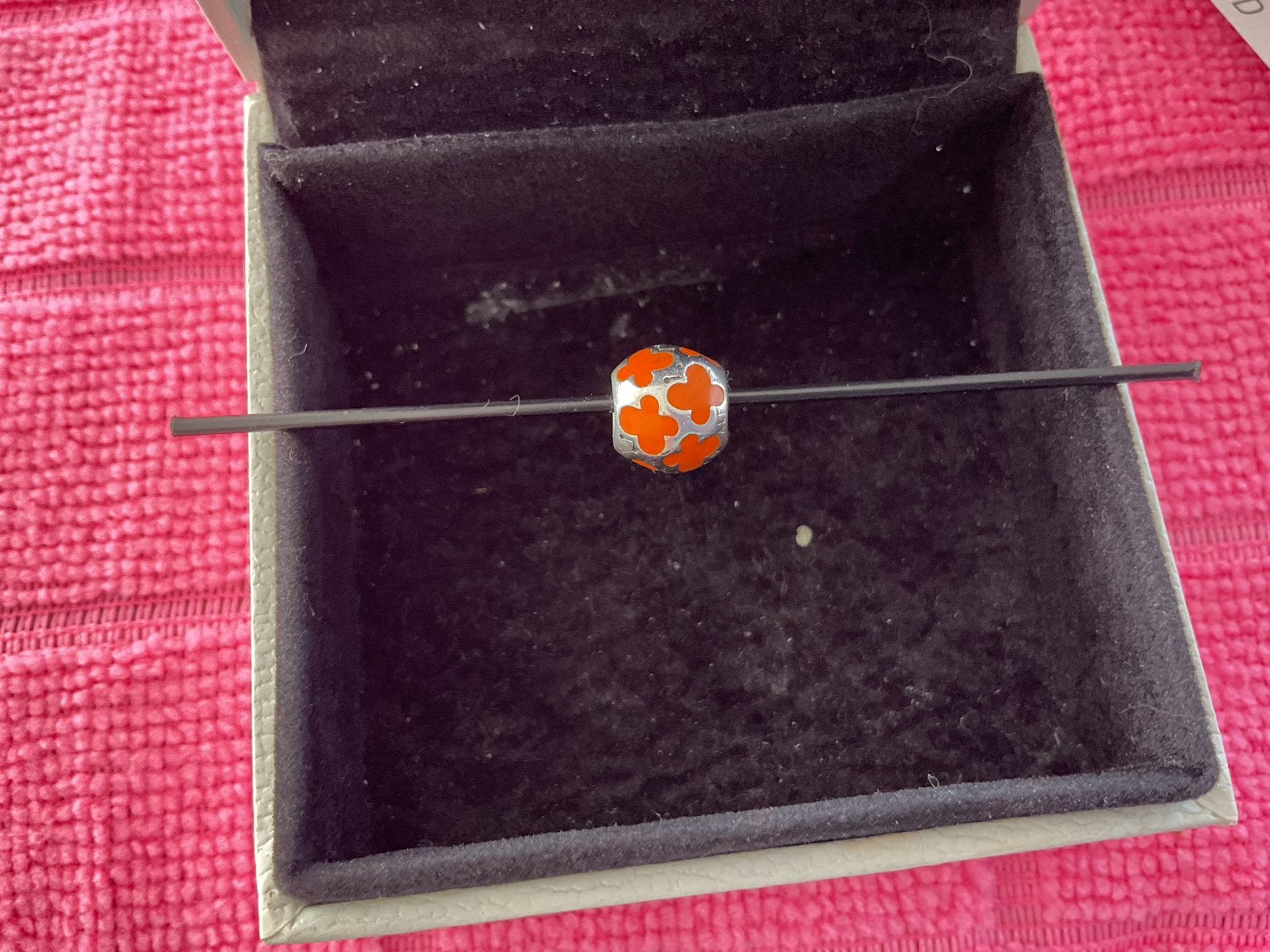 Pandora Bedel Vlinder Rose, Verzenden, Zo goed als nieuw, Zilver, Pandora