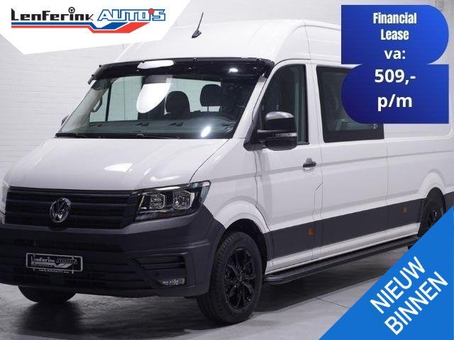 Volkswagen Crafter 2.0 TDI 140 pk L4H3 Dubbel Cabine 6p Airc, Voorwielaandrijving, Stof, Gebruikt, 4 cilinders