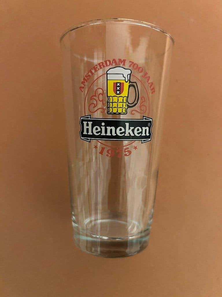 Heineken glas Amsterdam 700 jaar, Ophalen, Nieuw, Glas of Glazen, Heineken