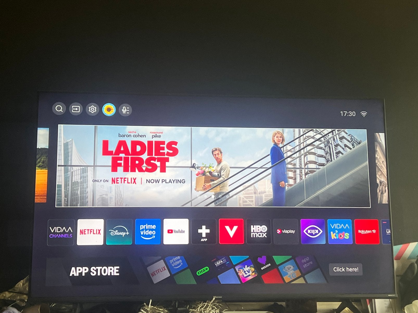 Hisense 55inch tv, Zo goed als nieuw, 100 cm of meer, 4k (UHD), Smart TV
