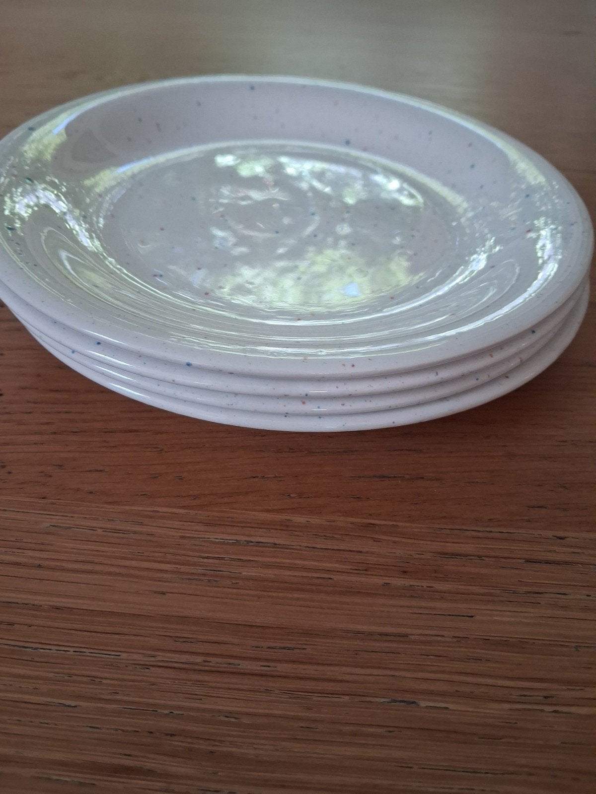 Vintage John Tams confetti servies borden, Ophalen of Verzenden, Porselein, Overige stijlen, Bord(en)