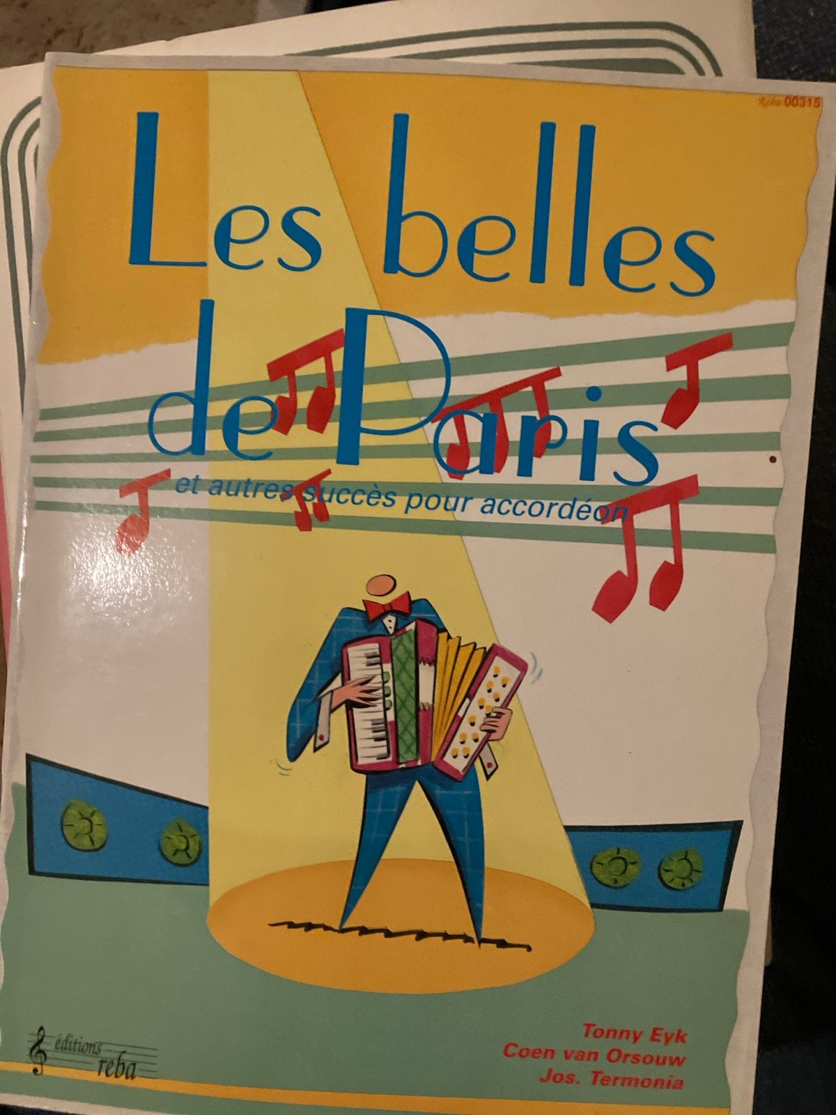 Les belles de Paris - Muziekboek voor accordeon, Ophalen of Verzenden, Zo goed als nieuw