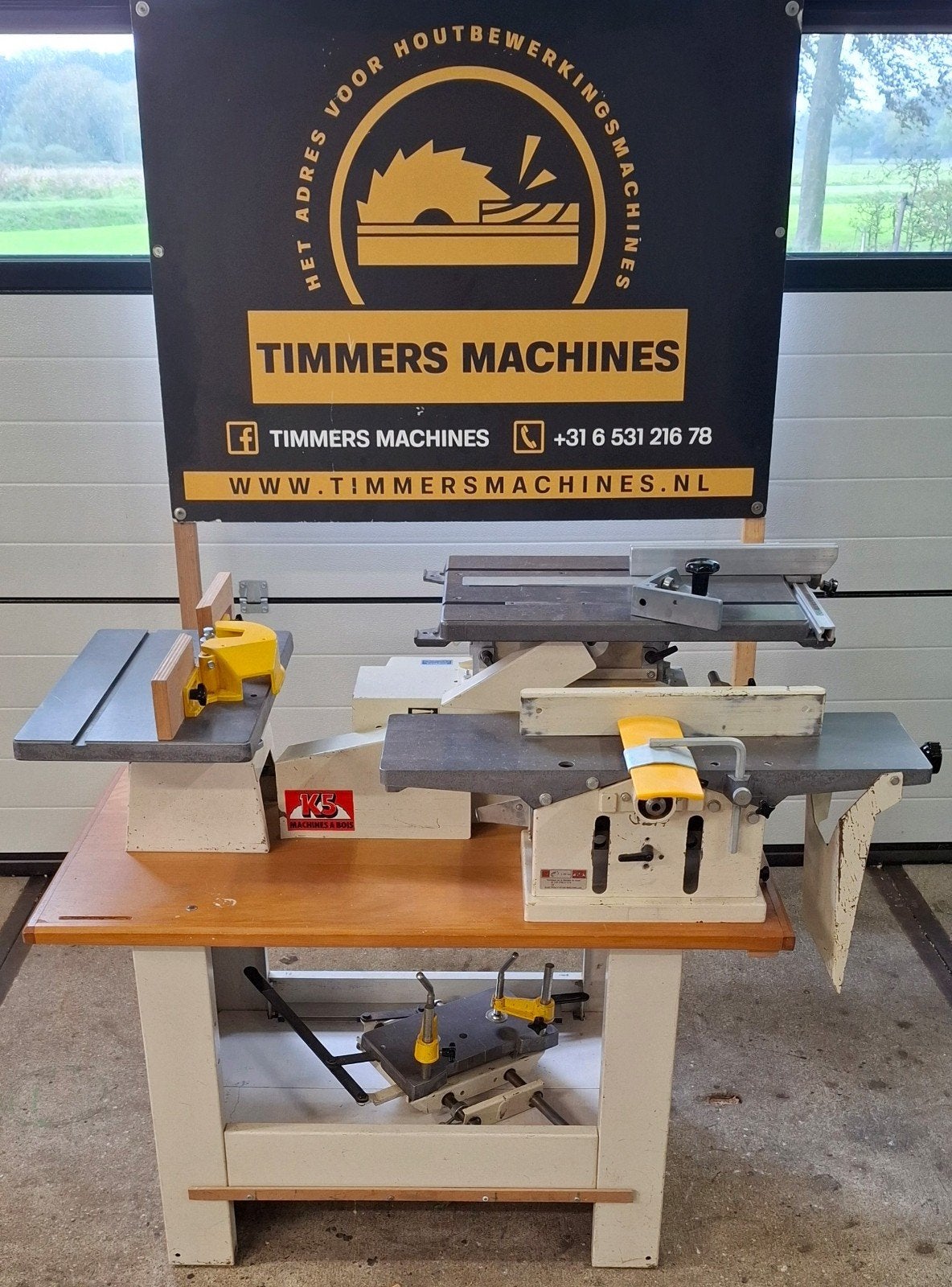 Kity 5-1 combinatiemachine vlakbank vandiktebank frees zaag, Ophalen of Verzenden, 1200 watt of meer, Afkortzaag, 70 mm of meer